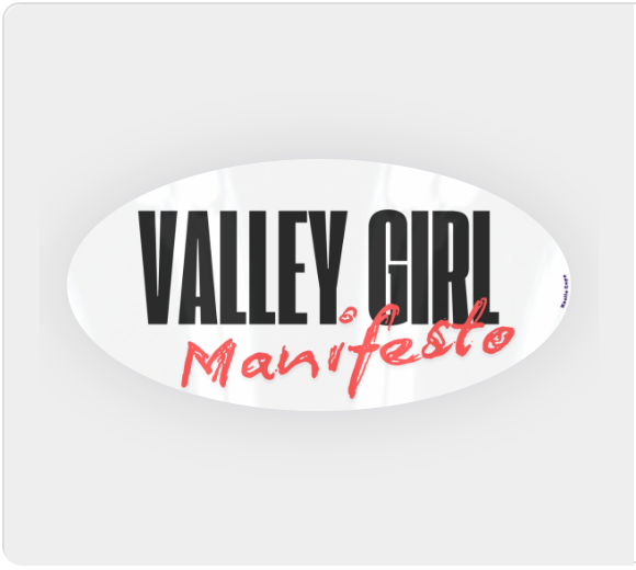 Valley Girl Vinyl Sticker